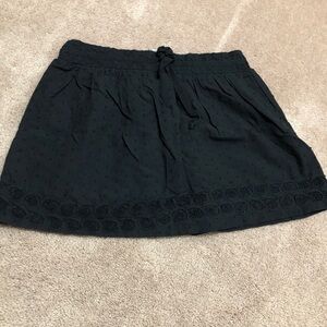 Daytrip Black Flower Mini Skirt Small